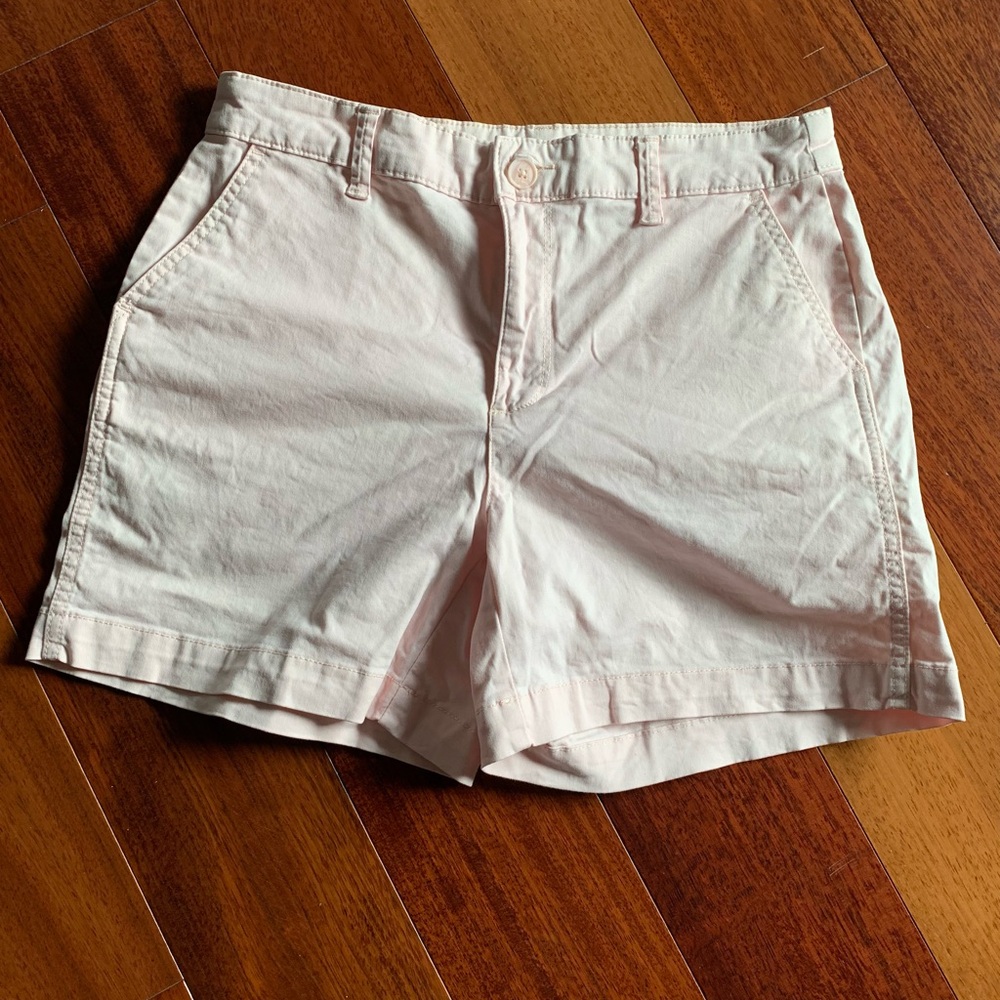 Simple Pale Pink Cotton Shorts, Size 6